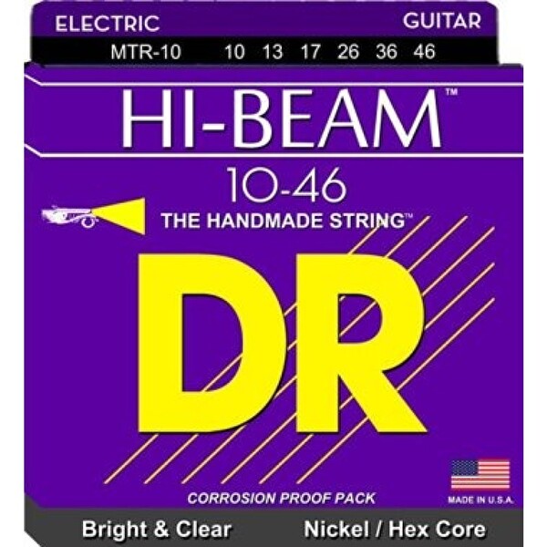 DR MTR-10 Hi-Beam Elektro Gitar Teli Orta 10-46