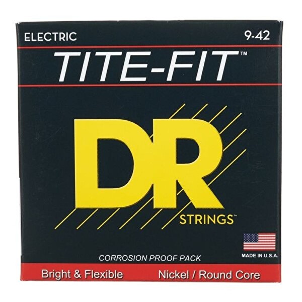 DR LT-9 Tite-Fit Elektro Gitar Teli Hafif 9-42