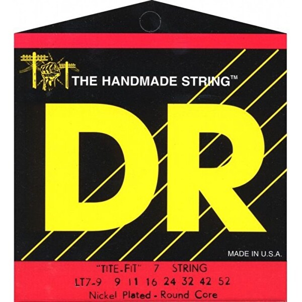 DR LT7-9 Tite-Fit 7 Tellİ Elektro Gitar Teli Hafif 9-52