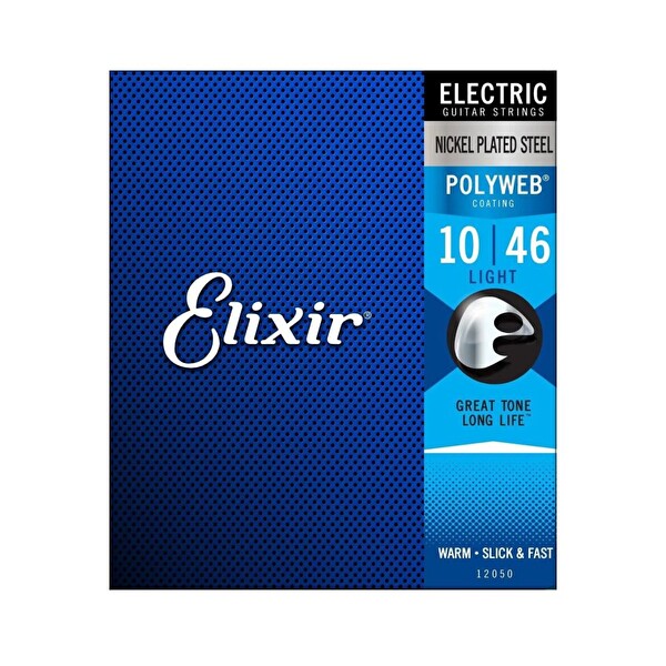 Elixir Nickel Polyweb Hafif Elektro Gitar Teli 10-46