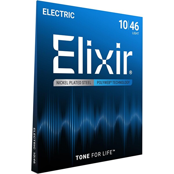 Elixir Nickel Polyweb Hafif Elektro Gitar Teli 10-46