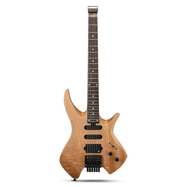 Donner HLX-500 Headless Elektro Gitar Naturel