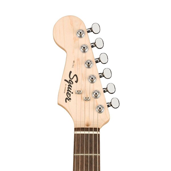 Squier Mini Stratocaster Hint Defnesi Klavye Siyah Solak Elektro Gitar