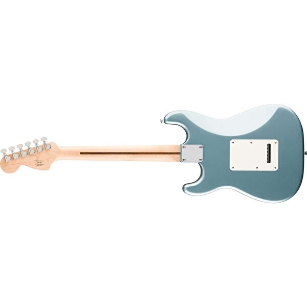 Squier Affinity Stratocaster Junior HSS Hint Defnesi Klavye Beyaz Pena Koruyuculu Metalik Buz Mavisi Elektro Gitar