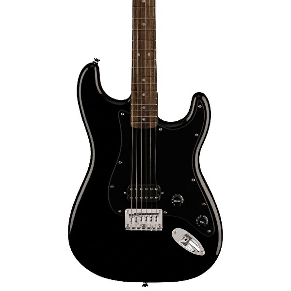 Squier Sonic Stratocaster Sabit Köprü H Hint Defnesi Klavye Pena Koruyuculu Siyah Elektro Gitar