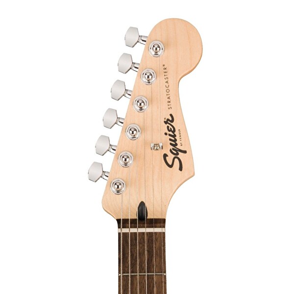 Squier Sonic Stratocaster Sabit Köprü H Hint Defnesi Klavye Pena Koruyuculu Siyah Elektro Gitar