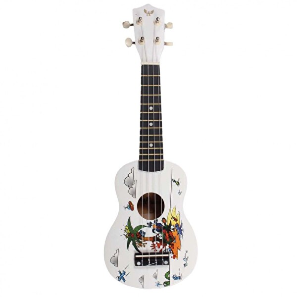 Angel AUK21-WP Soprano Ukulele Desenli
