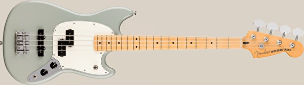 Fender Player II Mustang Bass PJ Akçaağaç Klavye Cactus Gray Bas Gitar