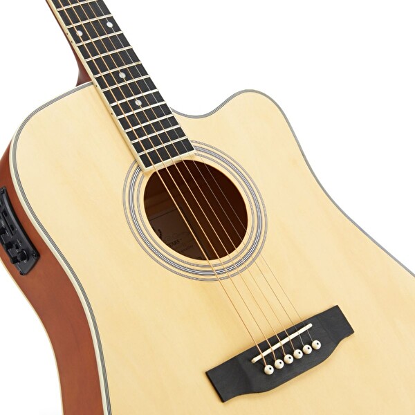 SX SD104CE Elektro Akustik Gitar Doğal Renk