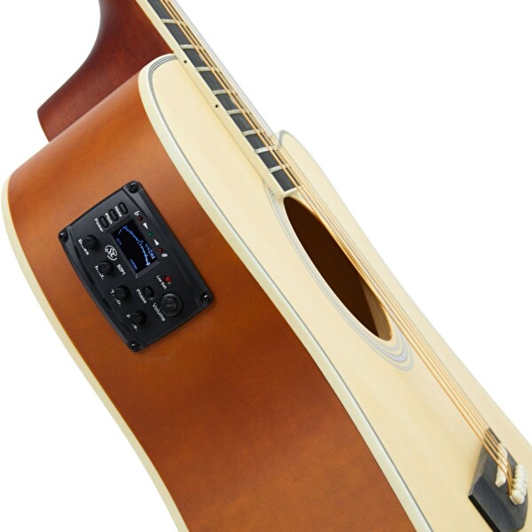 SX SD104CE Elektro Akustik Gitar Doğal Renk