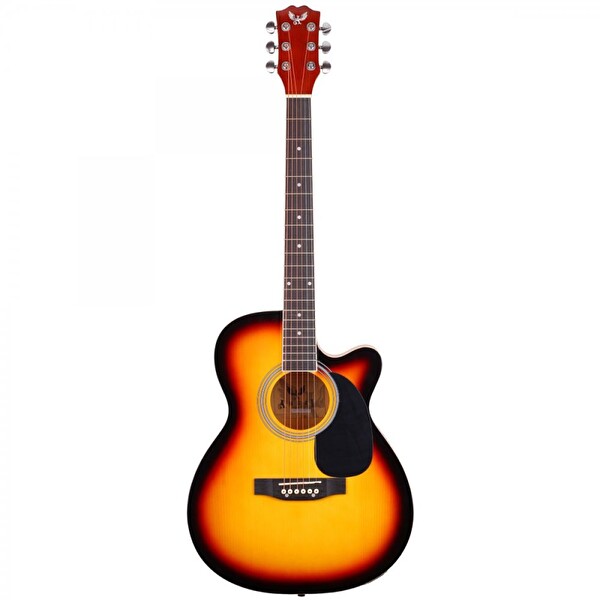 Angel AFG100-SB Akustik Gitar Güneş Patlaması Desenli