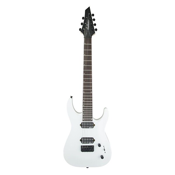 Jackson JS Dinky Arch Top JS32-7 DKA HT Amaranth Klavye Kar Beyaz 7 Telli Elektro Gitar