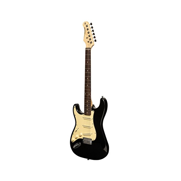 Stagg SES-30BLKLH Solak Elektro Gitar Siyah