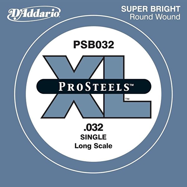 D’Addario PSB032 ProSteels Bas Gitar Tek Tel 0.032