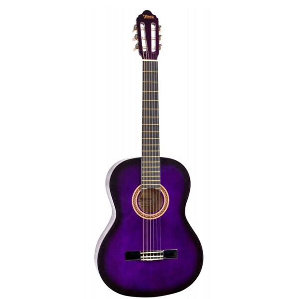 Valencia VC101TPPS Klasik Gitar 1/4 Mor Sap Çelikli
