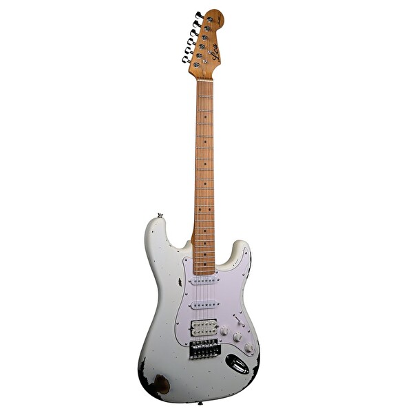 Lea RLC-100 PW Limited Edition Heavy Relic Kutup Beyazı Elektro Gitar