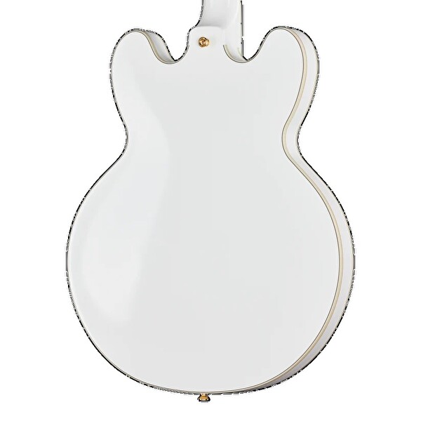 Epiphone IGC Alex Lifeson 1976 ES-355 Reissue Yarı Boş Gövdeli Elektro Gitar Alp Beyaz