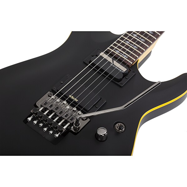 Schecter Demon-6 FR-S Eskitilmiş Siyah Saten Elektro Gitar