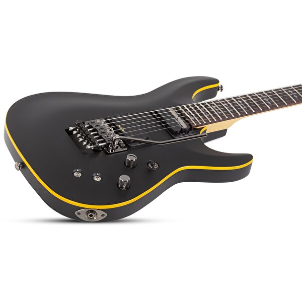 Schecter Demon-6 FR-S Eskitilmiş Siyah Saten Elektro Gitar
