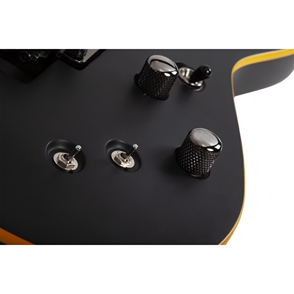 Schecter Demon-6 FR-S Eskitilmiş Siyah Saten Elektro Gitar