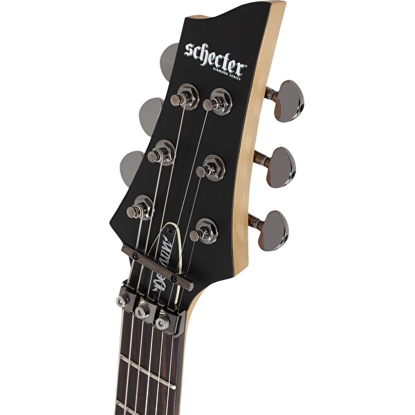 Schecter Demon-6 FR-S Eskitilmiş Siyah Saten Elektro Gitar