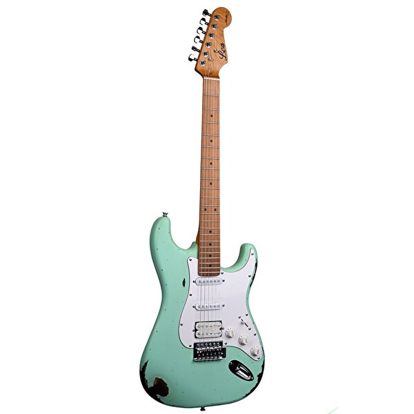 Lea RLC-100 SG Limited Edition Heavy Relic Sörf Yeşili Elektro Gitar