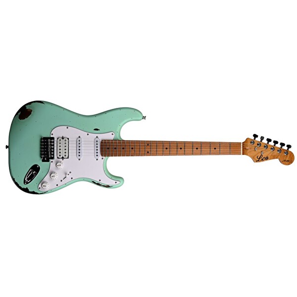 Lea RLC-100 SG Limited Edition Heavy Relic Sörf Yeşili Elektro Gitar