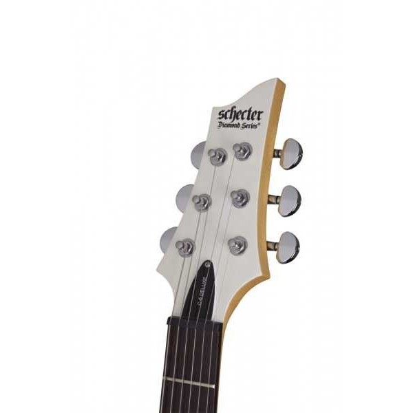 Schecter C-6 Deluxe Saten Beyaz Elektro Gitar