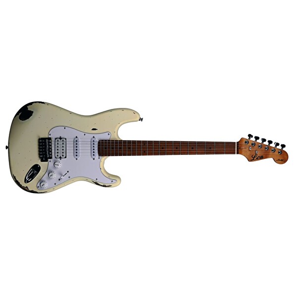 Lea RLC-100 OW Limited Edition Heavy Relic Olimpik Beyaz Elektro Gitar