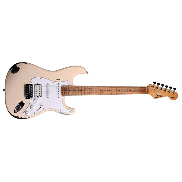 Lea RLC-100 SP Limited Edition Heavy Relic Deniz Kabuğu Pembesi Elektro Gitar