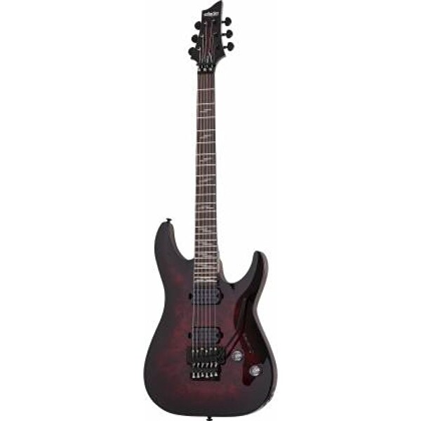 Schecter Omen Elite-6 FR Siyah Kiraz Geçişli Elektro Gitar