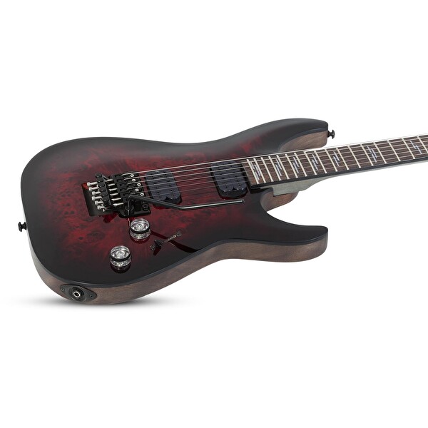 Schecter Omen Elite-6 FR Siyah Kiraz Geçişli Elektro Gitar