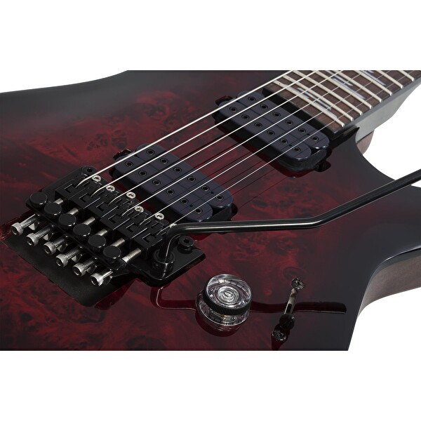 Schecter Omen Elite-6 FR Siyah Kiraz Geçişli Elektro Gitar
