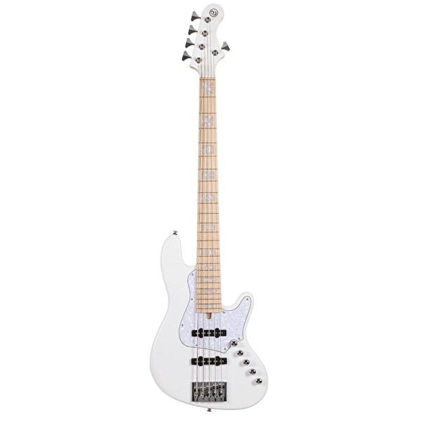 Cort NJS5WHT 5 Telli Çantalı Bas Gitar Beyaz