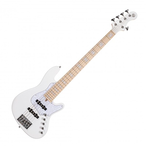 Cort NJS5WHT 5 Telli Çantalı Bas Gitar Beyaz