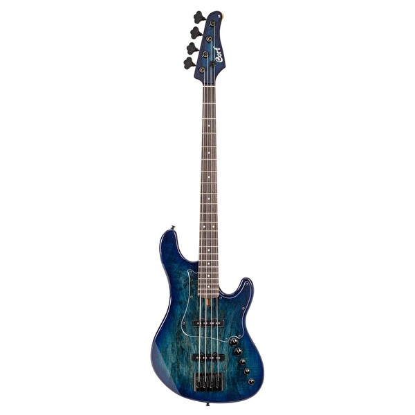 Cort GB-FUISION4 BB 4 Telli Mavi Burst Bas Gitar Çantalı