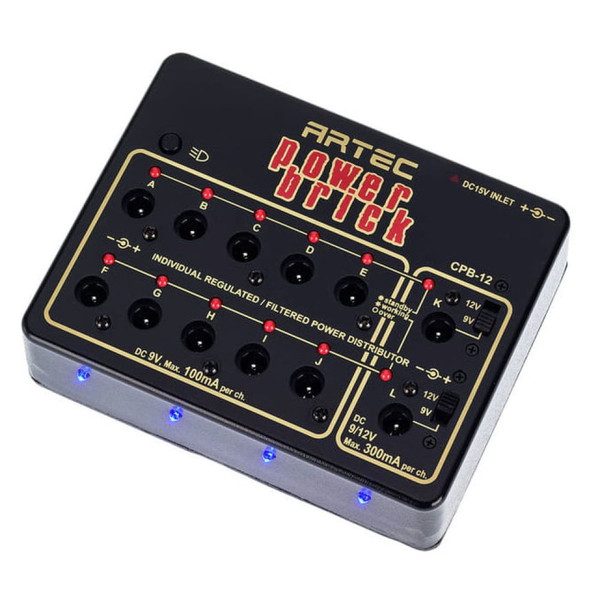 Artec CPB-12 Power Brick 12 Çıkışlı Pedal Güç Kaynağı