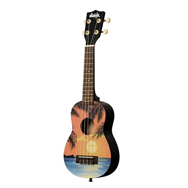 Kala UK-TROPDAY-44666 Ukadelic Küçük Boy Ukulele Tropikal Gün