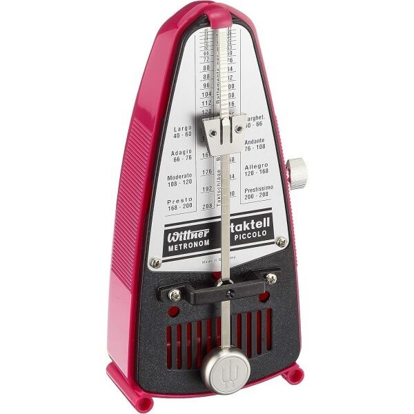 Wittner 903088 Piccolo Zilsiz Metronom Koyu Pembe