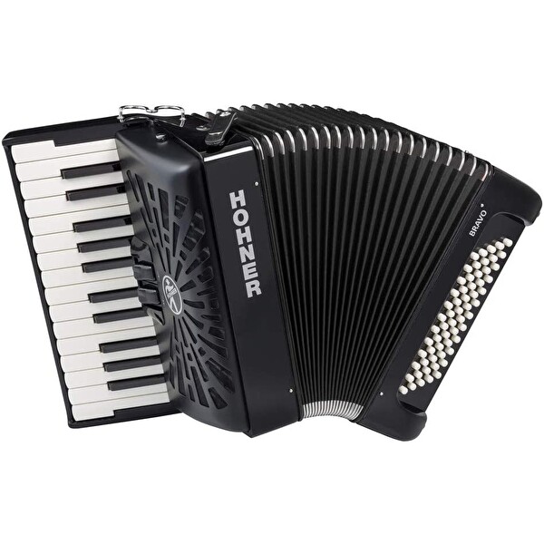 Hohner A16962 Bravo II 60 Siyah Akordiyon