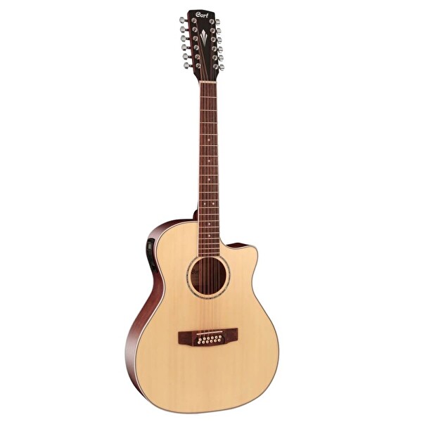 Cort Gamedx-12op 12 Telli Büyük Oditoryum Kasa Elektro Akustik Gitar