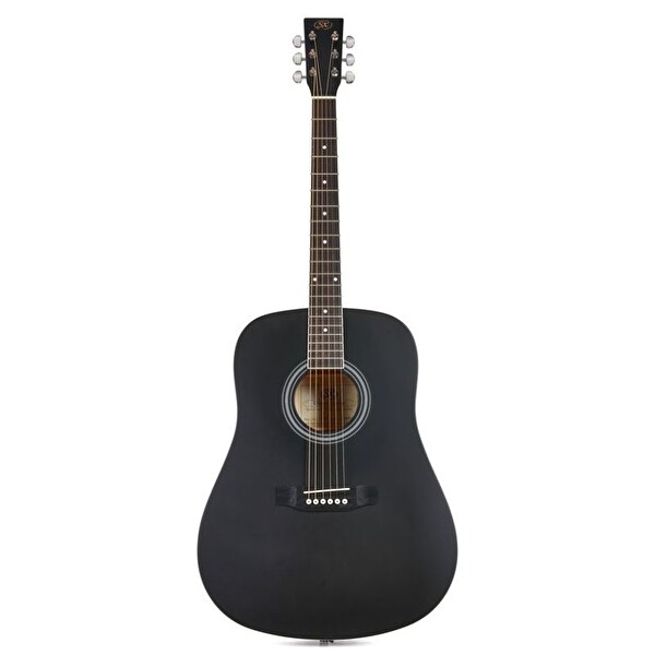 SX SD204GTBK Dreadnought Akustik Gitar Parlak Natural