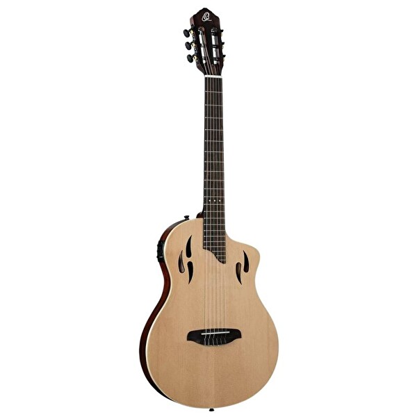 Ortega TourPlayer RTPSTD-NAT Natural Elektro Klasik Gitar