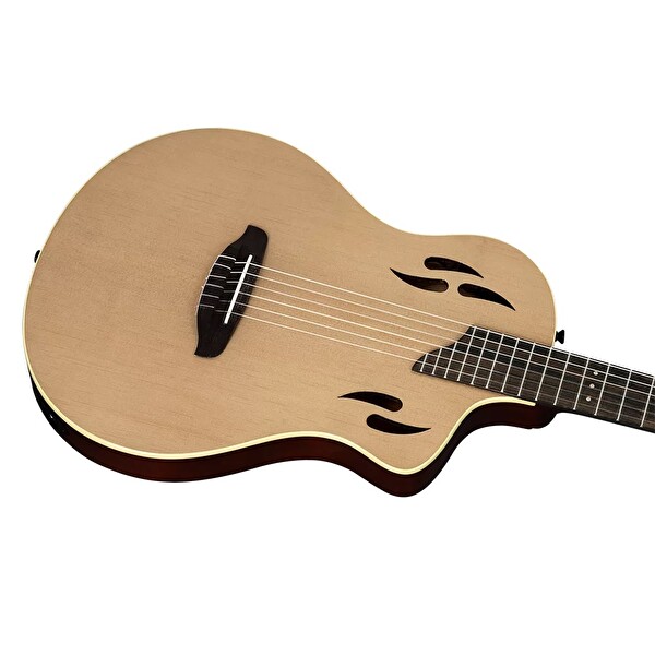Ortega TourPlayer RTPSTD-NAT Natural Elektro Klasik Gitar