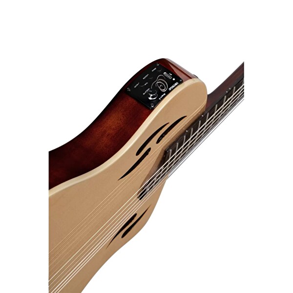 Ortega TourPlayer RTPSTD-NAT Natural Elektro Klasik Gitar