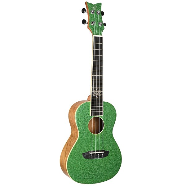 Dmx Element Serisi Konser Boy Ukulele Glitter Green - Parlak Yeşil