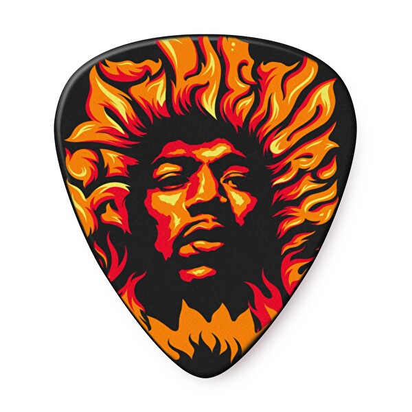 Jim Dunlop JHP14HV Hendrix Voodoo Fire 6'lı Paket Pena