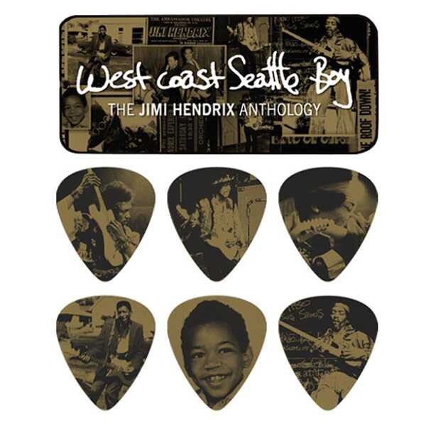 Jim Dunlop Jimi Hendrix Batı Yakası 6'lı Ağır Pena Seti