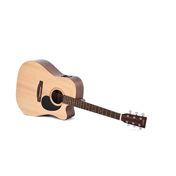 Ditson DC-10E Elektro Akustik Gitar Naturel
