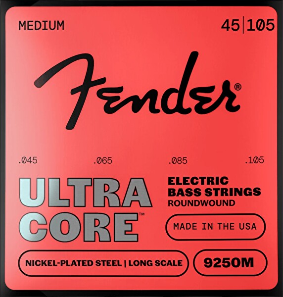 Fender Ultracore 9250M Nikel Kaplama Çelik Uzun Skala 45-105 Bas Gitar Teli